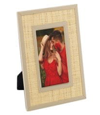 AmeliaHome Okvir za fotografije 19 x 24, pletena boemska dekoracija, nastavljiv