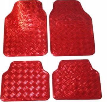 Komplet metaliziranih podlog, rdeč aluminij/PVC