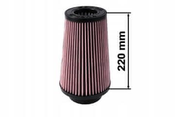 TurboWorks stožčasti filter V: 220 mm Zunanja širina: 77 mm Vijolična