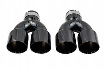 Vrsta konice dušilca: 36 101 mm x 2 vhod 67 mm komplet s črnim kromom