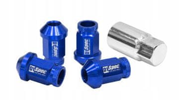 D1Spec Replika aluminijaste matice 40 mm M12x1,5 modre barve