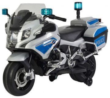 RAMIZ Policijski električni motor BMW R1200RT za otroke + pomočna kolesa Start