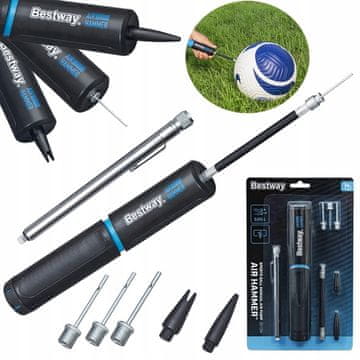 Bestway Ročna črpalka za žoge, vzmetnice in kolesa Air Hammer 62321