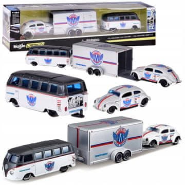 JOKOMISIADA Maisto licencirani kovinski avtomobilčki Volkswagen Van Samba in VW Beetle ZA5968