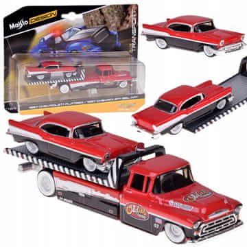 JOKOMISIADA Maisto licencirani kovinski avtomobili Chevrolet Flatbed 1957 in Bel Air ZA5864