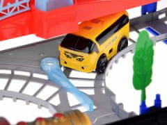 JOKOMISIADA Električna lokomotiva 2 v 1 z vagoni + tiri in avtobusom ZA5886