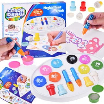 JOKOMISIADA Čarobni vodni čopič Color Draw - komplet za slikanje z vodo + dodatki ZA5768