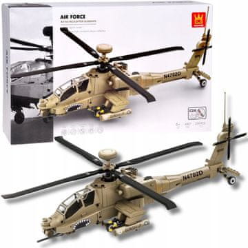 JOKOMISIADA Tehnične kocke AH-64 bojni helikopter bloki helikopter 259ele ZA5676