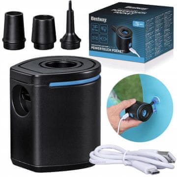 Bestway električna USB zračna črpalka s konicami 62289
