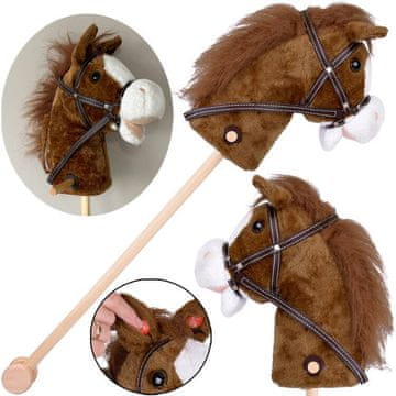 JOKOMISIADA Hobby Horse Konj na palici Galopirajoči in rezgeči zvoki + premikajoči se gobec ZA5442