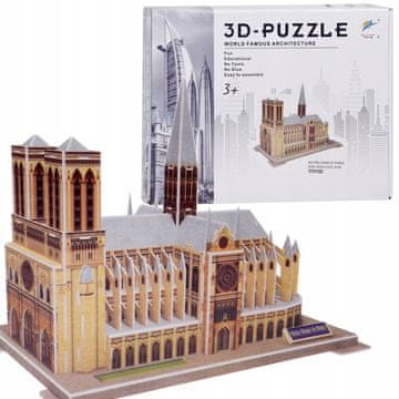 JOKOMISIADA 3D sestavljanka Katedrala Notre Dame 77-delna prostorska sestavljanka Pariz ZA5402