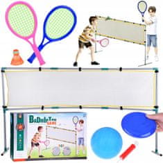 JOKOMISIADA Športni komplet 3 v 1: mreža za odbojko, žoga za badminton, disk SP0772