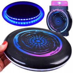 JOKOMISIADA Leteči svetleči LED NLP disk 23 cm za zabavno metanje ZA4957