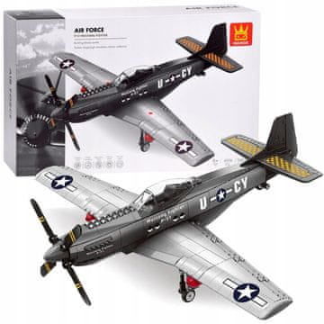 JOKOMISIADA Tehnični bloki P-51 Mustang Fighter 256 kosov ZA4624