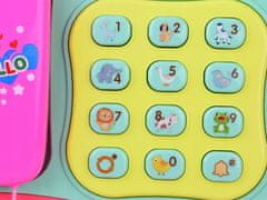JOKOMISIADA Barvit glasbeni telefon z gumbi, predvaja melodije in lučke ZA4625