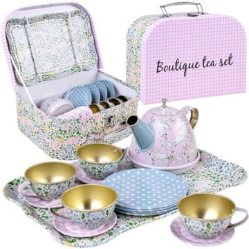 JOKOMISIADA Čajni set, skrinja, skodelice, pladenj, ZA4457