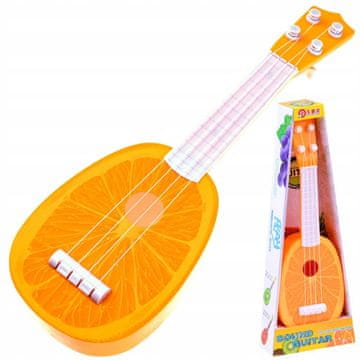 JOKOMISIADA Sadna kitara za otroke 37 cm IN0033 - Jagodna ukulele