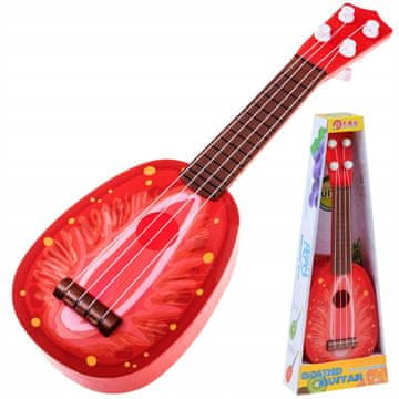 JOKOMISIADA Sadna kitara za otroke 37 cm IN0033 - Jagodna ukulele