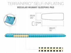Bestway TerrainPro vzmetnica Samonapihljiva spalna podloga 183x51cm 69621