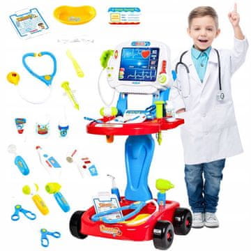 JOKOMISIADA Zdravniški komplet ZDRAVNIŠKI VOZIČEK za otroke ZA2155CZ