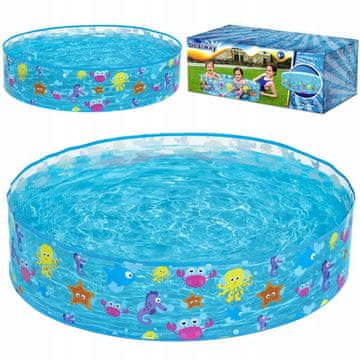 Bestway OTROŠKI BAZEN Vrtni razširljivi bazen z živalmi 122 x 25 cm 55028