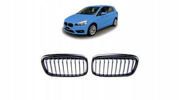 BMW 2 F45 Maska enojnih reber mat črne barve