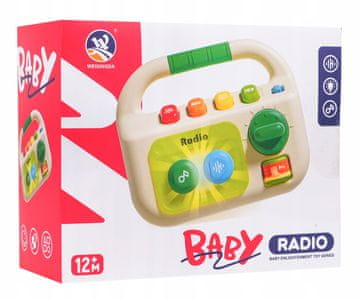 Večnamenski radio z zvoki za najmlajše - popoln darilni komplet