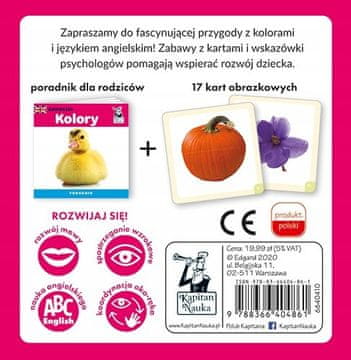 Izobraževalna igra "Angleške barve" za otroke 2+ Učenje angleščine
