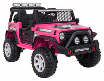 RAMIZ Jeep BEAST 4x4 roza vozilo MP3 zvoki volana in gumbi za hupo