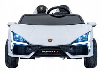 RAMIZ Gumb za ustavitev v sili Lamborghini Revuelto XL bele barve 2 4 GHz