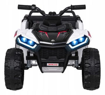 Super-Toys Quad Sport TX ATV Bel volanski ročaj za hupo in zvok
