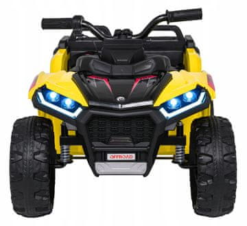 Super-Toys Quad Sport TX ATV rumena volanska hupa in zvočni gumbi