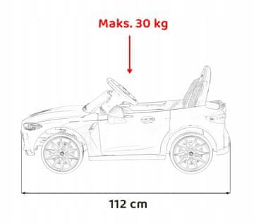 RAMIZ Vozilo BMW M4 Rumena varnostna tipka STOP Osvetljeno stikalo