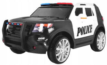 RAMIZ Policijski SUV avtomobil na baterije za otroke + sirene + luči + megafon Da