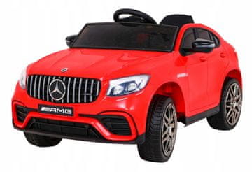 Bmw Mercedes Benz GLC63S otroški rdeči SUV + varnostni pasovi na daljinsko upravljanje