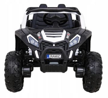 RAMIZ Dirkalni avto Buggy UTV 2000M na baterije, bel + MP3 zvoki, luči, AUX