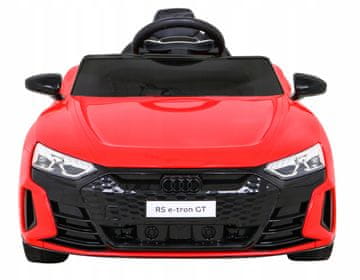 RAMIZ Audi RS E-Tron GT na baterije, rdeč + daljinski upravljalnik + 4x4 pogon + MP3 radio
