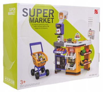 RAMIZ MEGA Supermarket s košaro + dodatki
