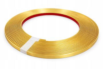 Zlati zrcalni trak 50 mm x 5M z dvostranskim lepilnim trakom