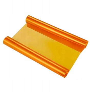 Oranžna folija za zavijanje svetilk 0,3 × 10 m PVC