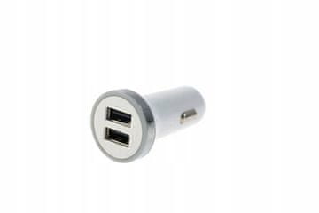 Avtomobilski polnilnik 12-24V 2xUSB 2.4A Bel tip 2