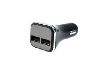 Avtomobilski polnilnik 12-24V 2xUSB 4,8A LED