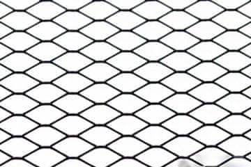 ALU Diamantna črna mreža 120x20cm 12x7mm