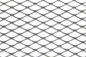 ALU Diamantna srebrna mreža 120x40cm 12x7mm
