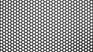 ABS satovje črne barve 120*40cm 10x8mm