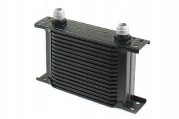 Hladilnik olja TurboWorks Slim Line 16-vrstni 140x125x50 AN8 črne barve