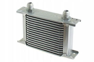 Hladilnik olja TurboWorks Slim Line 16-vrstni 140x125x50 AN8 srebrne barve