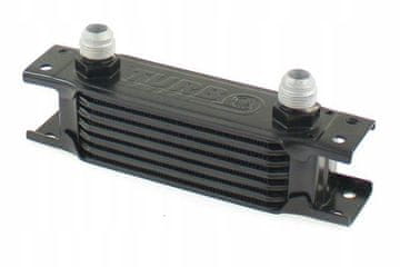 TurboWorks Slim Line 7-vrstni hladilnik olja 140x50x50 AN10 črne barve