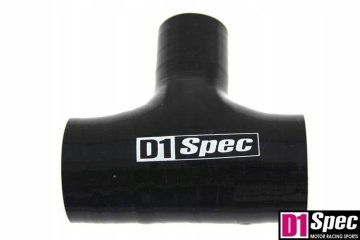 T-kos konektor D1Spec črne barve 57-15 mm