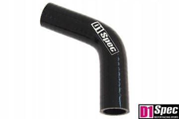 67-stopinjski komolec D1Spec črne barve 28 mm